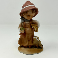 Vintage 1980 Enesco ALL THE LORD'S CHILDREN - Boy w/Racoon - Single Piece picture