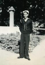 BC147 Vtg Photo WWII ERA NAVY MILITARY MAN, Springfield MO c 1930's 40's picture