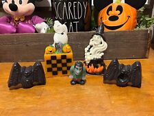 Vintage 90s Halloween Candles,  Ghost, Witch Bats Frankenstein Lot Of 5 VTG picture