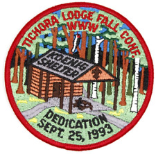 Rare 1993 Koenig Shelter Tichora Lodge 146 Four Lakes Council Patch Wisconsin picture