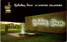 Lawton Oklahoma OK Holiday Inn 1963 Fountain U.S. 62W Teich Chrome Postcard UNP picture