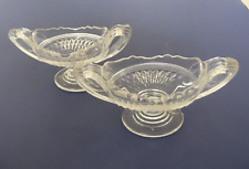 Pair of Clear Cambridge Glass EAPG 