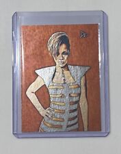 Rihanna Platinum Plated Artist Signed “Pop Icon” Trading Card 1/1 picture