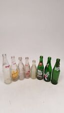 Vintage Lot Of Glass Soda And Water Bottles Pepsi Dads Sprite 7up Edgar Fairmont picture