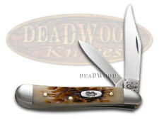 Case xx Knives Peanut Jigged Amber Bone Handle Stainless Pocket Knife 00045 picture