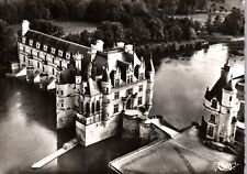 France Touraine CHENONCEAUX Aerial View Château Vintage Unposted RPPC Real Photo picture