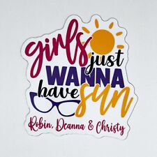 Girls Just Wanna Have Sun Fun Wall Cruise Door Magnet, Carnival Refrigerator picture
