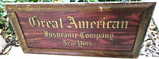 Great American Insurance Company New York Wood and metal sign picture