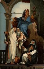 Madonna Enthroned & Various Saints Italy ~ Tiepolo artist  Italian art postcard picture