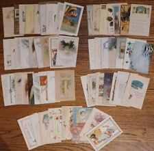 Lot of 63 Vintage Easter, Christmas, Bdays ETC Holiday Postcards - 1900s - 1920s picture