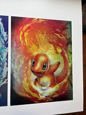 Pokemon Starter Trio 3D Holographic Poster - Bulbasaur, Squirtle, Charmander picture