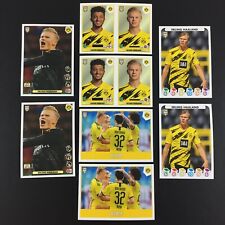 2020 Erling Haaland Rookie RC Lot of 8 Stickers Panini FIFA 365 2021 (20-21) #181. picture