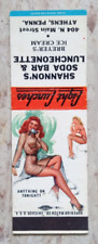VINTAGE GIRLIE PINUP MATCHBOOK COVER ANYTHING ON TONIGHT? ATHENS, PENNSYLVANIA picture