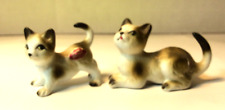 Two Vintage miniature Porcelain Cats picture