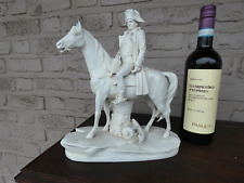 Scheibe alsbach German white bisque porcelain napoleon horse statue sculpture picture