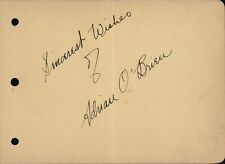 Vintage Adrian O'Brien (??) Autograph - ca. 1933 picture