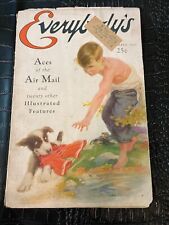 SEPTEMBER 1925 Everybodys pulp type magazine - DOG with LITTLE BOY picture