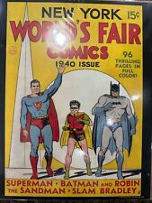 Vintage DC Comics Poster 11x14 New York Worlds Fair 1940 Issue Superman New picture