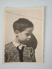 So Cute Baby Boy Real Found Vintage Old Black & White Photograph Snapshot GREECE picture