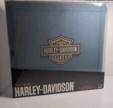 NEW Harley Davidson Motorcycle Denim Scrapbook Photo Album 12 x 12 Blue picture