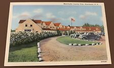 1930’s Manchester Country Club - Manchester, New Hampshire – Linen Post Card picture