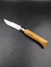 Opinel iNOX No. 8 Folding Knife Beechwood Handle Made in France picture