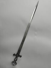Antique Carbon Steel Sword Handmade Hilt Old Rare Collectible 32' picture
