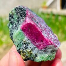 164g Rare Natural Ruby Zoisite Quartz Crystal Gemstone Rough Specimen Healing picture