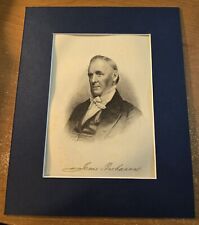 James Buchanan - Authentic 1889 Steel Engraving w/Signature - Matted picture