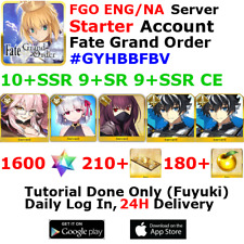 [ENG/NA][INST] FGO / Fate Grand Order Starter Account 10+SSR 210+Tix 1640+SQ #GY picture