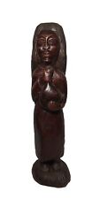 Vintage African Woman Hand Carved Wood Scupture/Figure By Walter 15