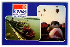 Iowa Come Explore The Heartland Unused Vintage Postcard EB312 picture