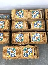Vintage Portuguese Tiles - 9 Unopened Boxes - 600 Tiles Total VL Lisboa picture