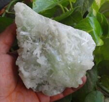Green Apophyllite On Scolecite Stilbite  Minerals Specimen India C=9 picture