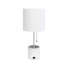 Simple Designs Table Lamp White (LT1085-WHT) picture