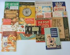 Vintage Cookbooklets And Pamphlets Ephemera Nostalgia Lot Of 16 picture