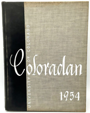 Vintage 1954 University of Colorado Coloradan Yearbook Annual Drama Sports Clubs picture