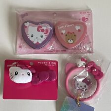 USJ Hello Kitty MemoSet/Plush Ring/Strap Universal Studios Japan New Set of 3 picture