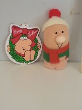 Vtg Lot Of 2 80's American Greetings  ZIGGY Christmas Ornaments picture