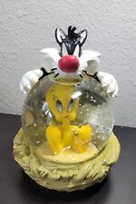 Warner Brothers Looney Tunes Sylvester the Cat Tweety Bird Vintage Snow Globe picture
