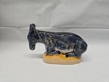 HENRIOT QUIMPER POTTERY CHRISTMAS NATIVITY Donkey Figurine farm French Pottery  picture