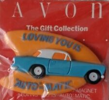 Vintage Avon Gift Collection  Refrigerator Magnet 3D  Loving You Classic Car New picture