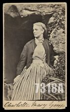 VERY RARE SIGNED CDV OF NOVELIST CHARLOTTE MARY YONGE 1860s PHOTO picture