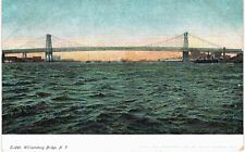 NYC Williamsburg Bridge From water 1901 Unused New York City  picture