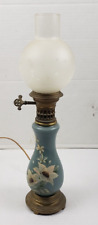 Vintage 1950’s Ceramic Lamp Flower Base w/Etched Glass Top 16