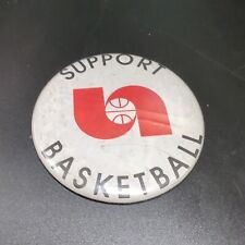 Vintage University of Nebraska Lincoln Huskers UNL Basketball Pinback Button  picture