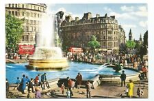 London Postcard UK Trafalgar Square Fountain  picture