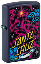 Zippo Santa Cruz Outer Space Galaxy Design Navy Matte Windproof Lighter, 48414 picture