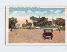 Postcard Entrance to Capitol Park Harrisburg Pennsylvania USA picture