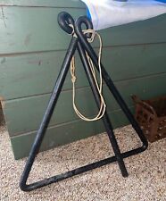 Extra-Large Cast Iron Midcentury Triangle Dinner Bell 19”x19” picture